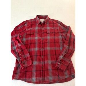Hollister Flanel Long Sleeve Red Size XL